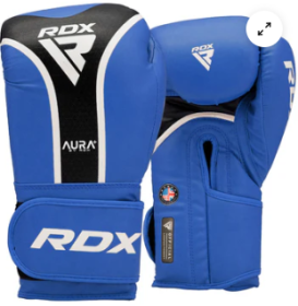 BOXING GLOVE AURA PLUS T 17 BLUE/BLACK (size: 16oz)