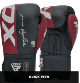 BOXING GLOVES REX F4 MAROON/BLACK (size: 12oz)