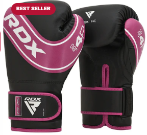 BOXING GLOVE KIDS PINK/BLACK (size: 4oz)