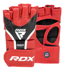 GRAPPLING GLOVES AURA PLUS T 17 RED/BLACK (size: L)