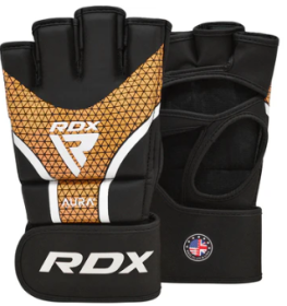 GRAPPLING GLOVES AURA PLUS T 17 BLACK GOLDEN (size: S)