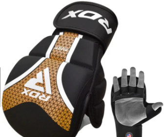 GRAPPLING GLOVES SHOOTER AURA PLUS T 17 BLACK GOLDEN (size: L)