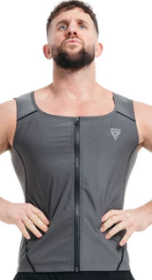 SWEAT VEST MENS M2 GREY (size: 2XL)