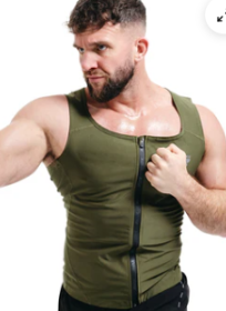 SWEAT VEST MENS M2 ARMY GREEN (size: 2XL)