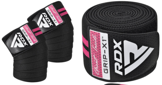 GYM KNEE WRAP R11 (Color: Black/Pink)