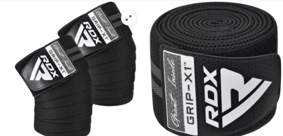 GYM KNEE WRAP R11 (Color: Black/Grey)