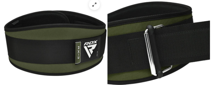 WEIGHT LIFTING BELT EVA CURVE RX3 ARMY GREEN (size: S)