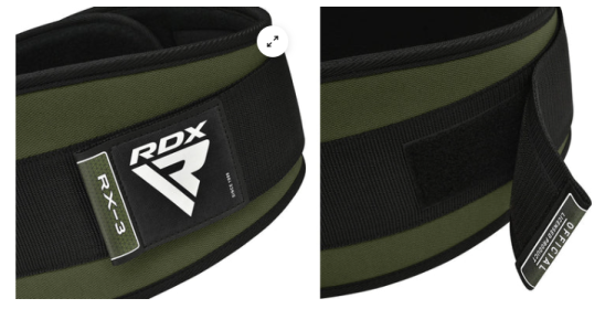 WEIGHT LIFTING BELT EVA CURVE RX3 ARMY GREEN (size: XL)