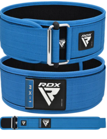 WEIGHT LIFTING STRAP BELT RX1 BLUE (size: M)