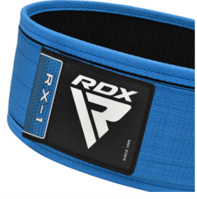 WEIGHT LIFTING STRAP BELT RX1 BLUE (size: XL)