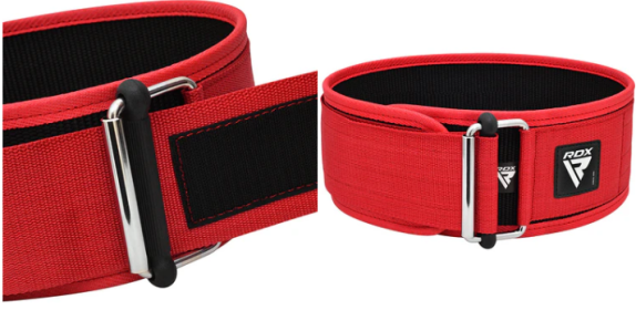 WEIGHT LIFTING STRAP BELT RX1 RED (size: XL)