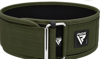 WEIGHT LIFTING STRAP BELT RX1 ARMY GREEN (size: M)