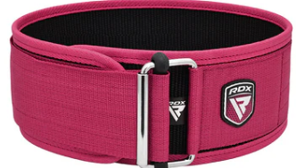 WEIGHT LIFTING STRAP BELT RX1 PINK (size: M)