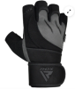 GYM GLOVE MICRO GRAY/BLACK PLUS