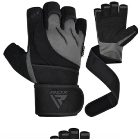 GYM GLOVE MICRO GRAY/BLACK PLUS (size: L)