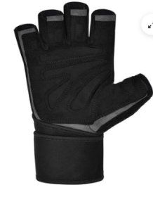 GYM GLOVE MICRO GRAY/BLACK PLUS (size: XL)