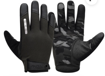 GYM TRAINING GLOVES T2 FULL BLACK (size: L)