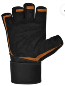 GYM GLOVE MICRO TAN/BLACK PLUS (size: L)