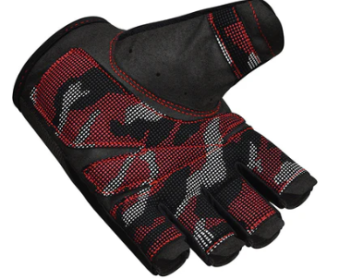 GYM TRAINING GLOVES T2 HALF RED (size: S)