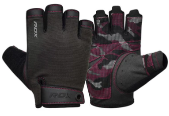 GYM TRAINING GLOVES T2 HALF PINK (size: M)