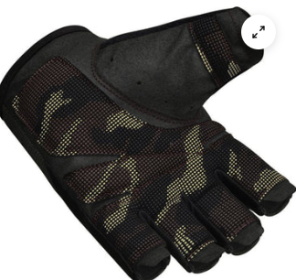 GYM TRAINING GLOVES T2 HALF BROWN (size: XL)