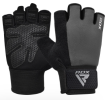 GYM WEIGHT LIFTING GLOVES W1 HALF GRAY PLUS