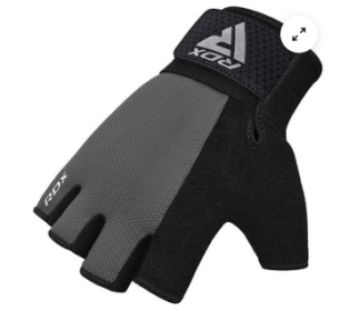 GYM WEIGHT LIFTING GLOVES W1 HALF GRAY PLUS (size: XL)