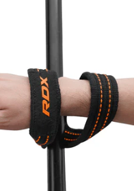 GYM LIFTING COTTON 8 STRAPS ORANGE (size: L)