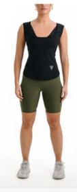 SWEAT WOMEN'S SHORTS W1 ARMY GREEN (size: XL)