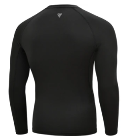 CLOTHING T15 COMPRESSION RASH GUARD BLACK FULL (size: L)