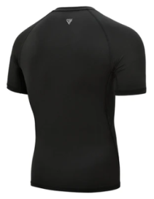 CLOTHING T15 COMPRESSION RASH GUARD BLACK HALF (size: S)