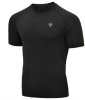 CLOTHING T15 COMPRESSION RASH GUARD BLACK HALF