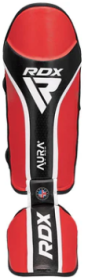 SHIN INSTEP AURA PLUS T 17 RED/BLACK (size: M)