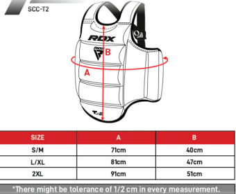 SEMI CONTACT CHEST GUARD SCC T2 RED/BLUE (size: S/M)