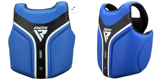 CHEST GUARD AURA PLUS T 17 (Color: BLUE/BLACK)