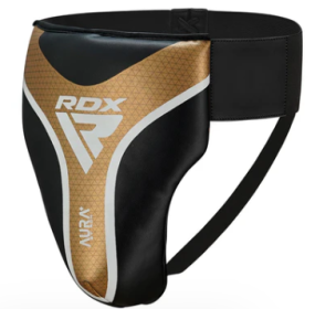 GROIN GUARD AURA PLUS T 17 BLACK/GOLDEN (size: L+)