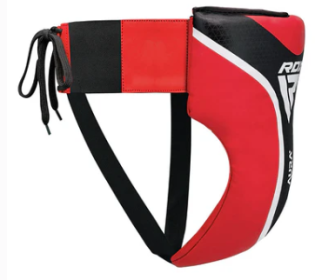 GROIN GUARD AURA PLUS T 17 RED/BLACK (size: M+)