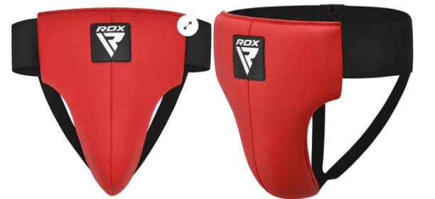 GROIN GUARD REX MEN RED/BLACK (size: S)