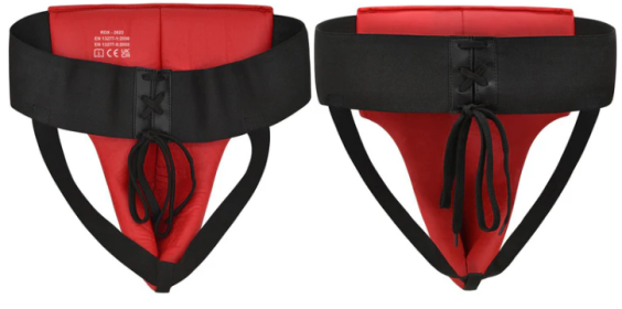 GROIN GUARD REX MEN RED/BLACK (size: M)