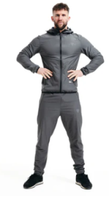 CLOTHING SAUNA SUIT H2 GRAY (size: S)