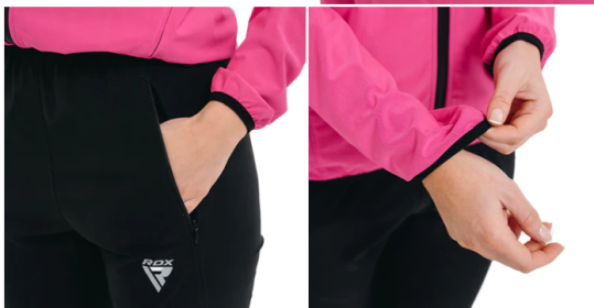 CLOTHING SAUNA SUIT H2 PINK BLACK (size: M)